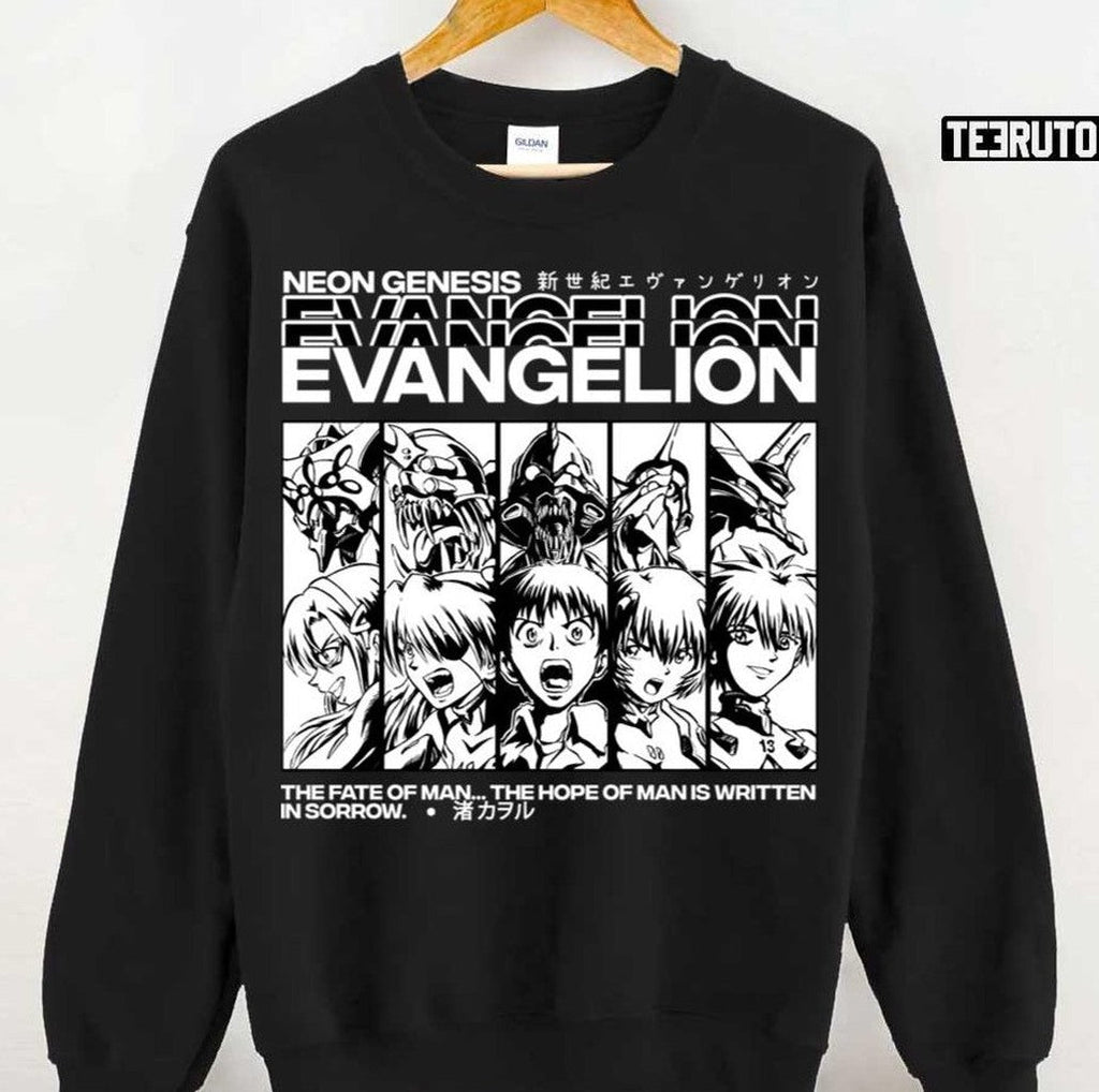 Neon Genesis Evangelion Pilots Back Unisex Sweatshirt