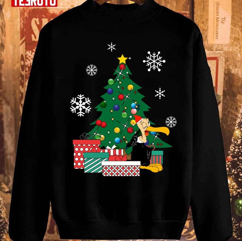 Beaky Buzzard Around The Christmas Tree Unisex Sweatshirt