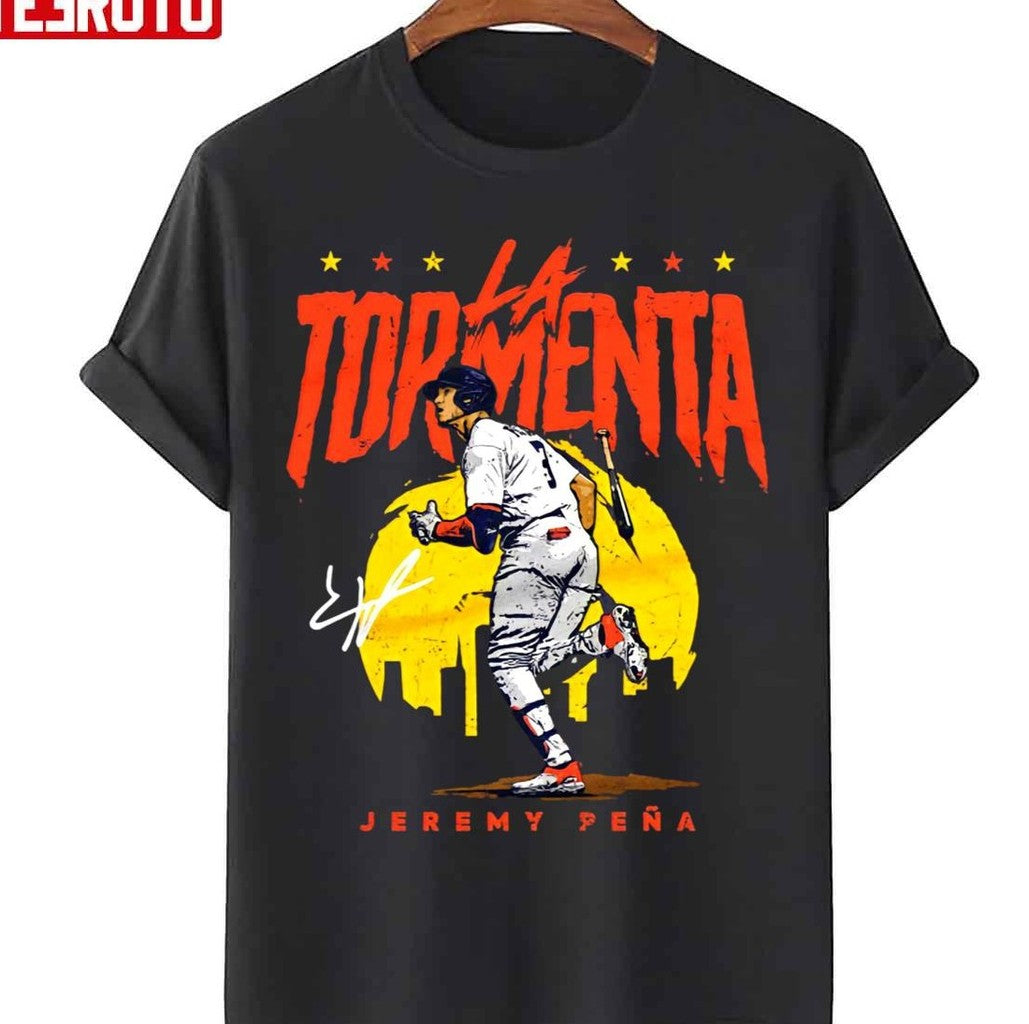Sunset Design Jeremy Pena La Tormenta Houston Astros Unisex Hoodie