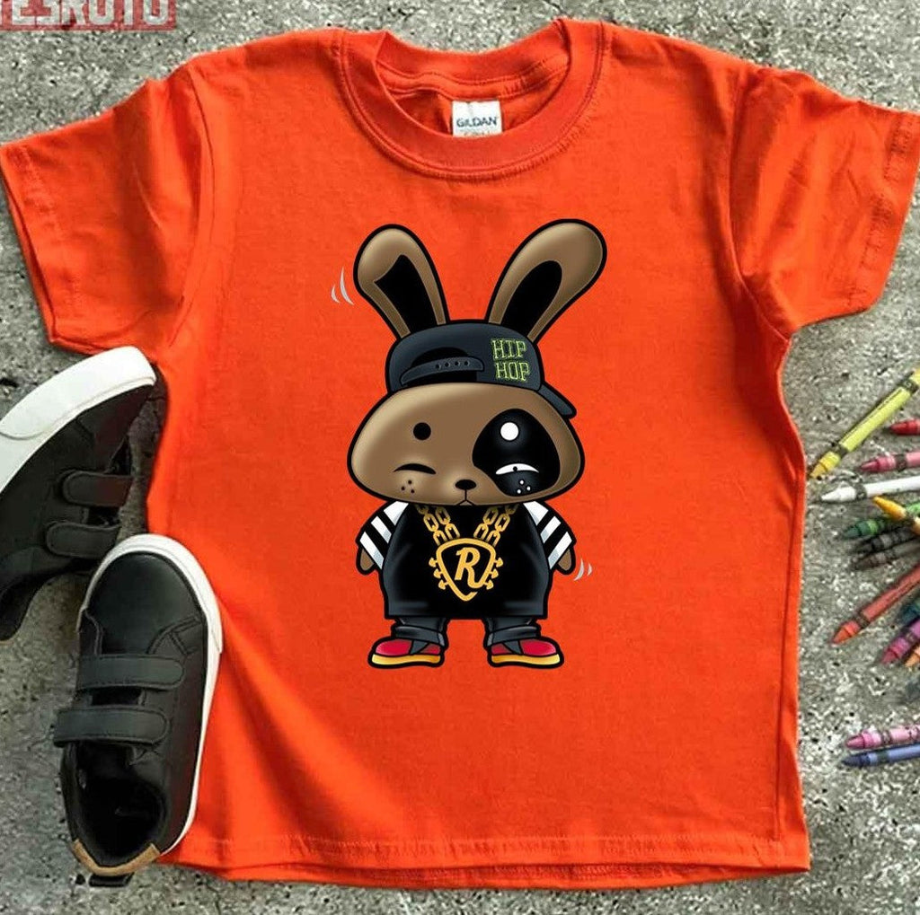 Rh Hip Hop Brown Bunny Kid T-Shirt