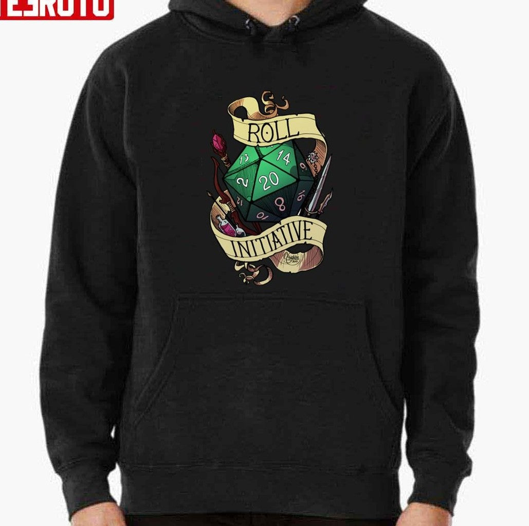 Roll Initiative Dungeons &amp; Dragons Art Unisex T-Shirt