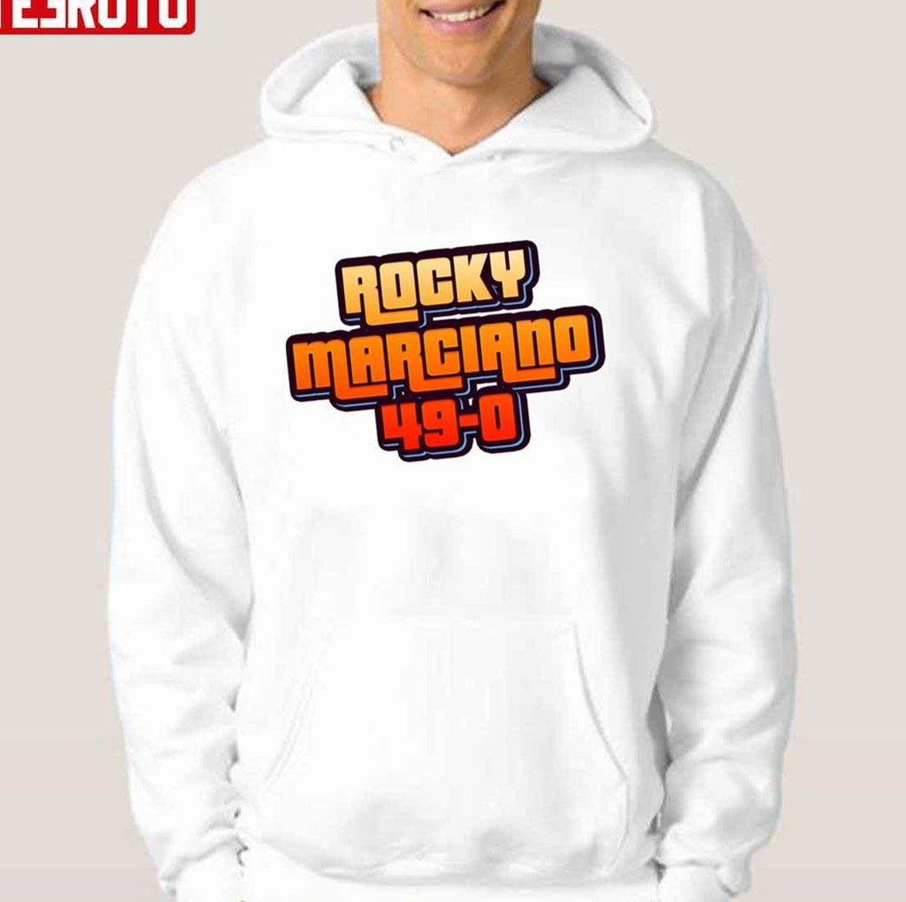 49 Rocky Marciano Typographic Design Boxing Unisex T-Shirt