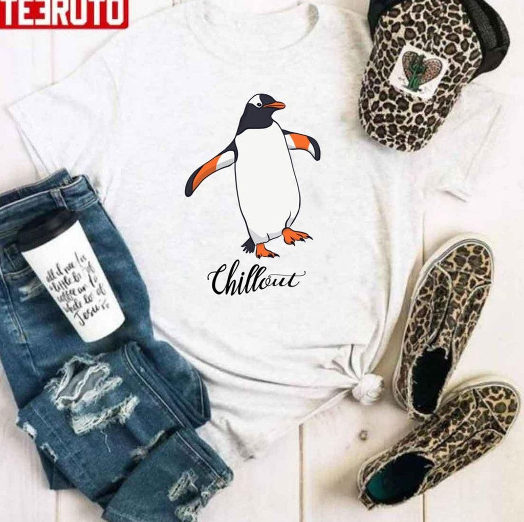 Peguins Just Chill Out Unisex Hoodie
