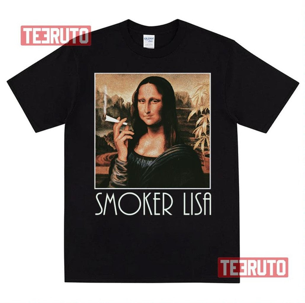 Smoker Lisa Renaissance Parody Unisex T-Shirt