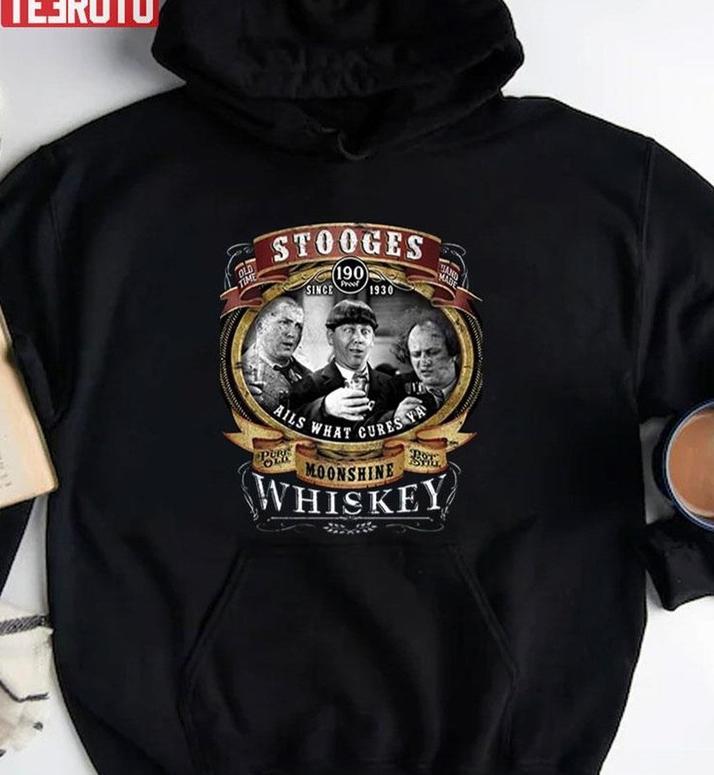 Old Time Hand Made Moonshine The Three Stooges Stooges Unisex Sweatshirt