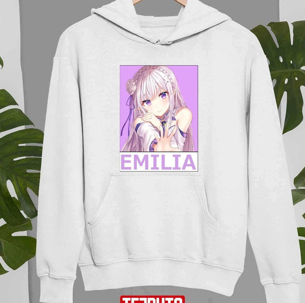 Poster Style Rezero Emilia Unisex Sweatshirt