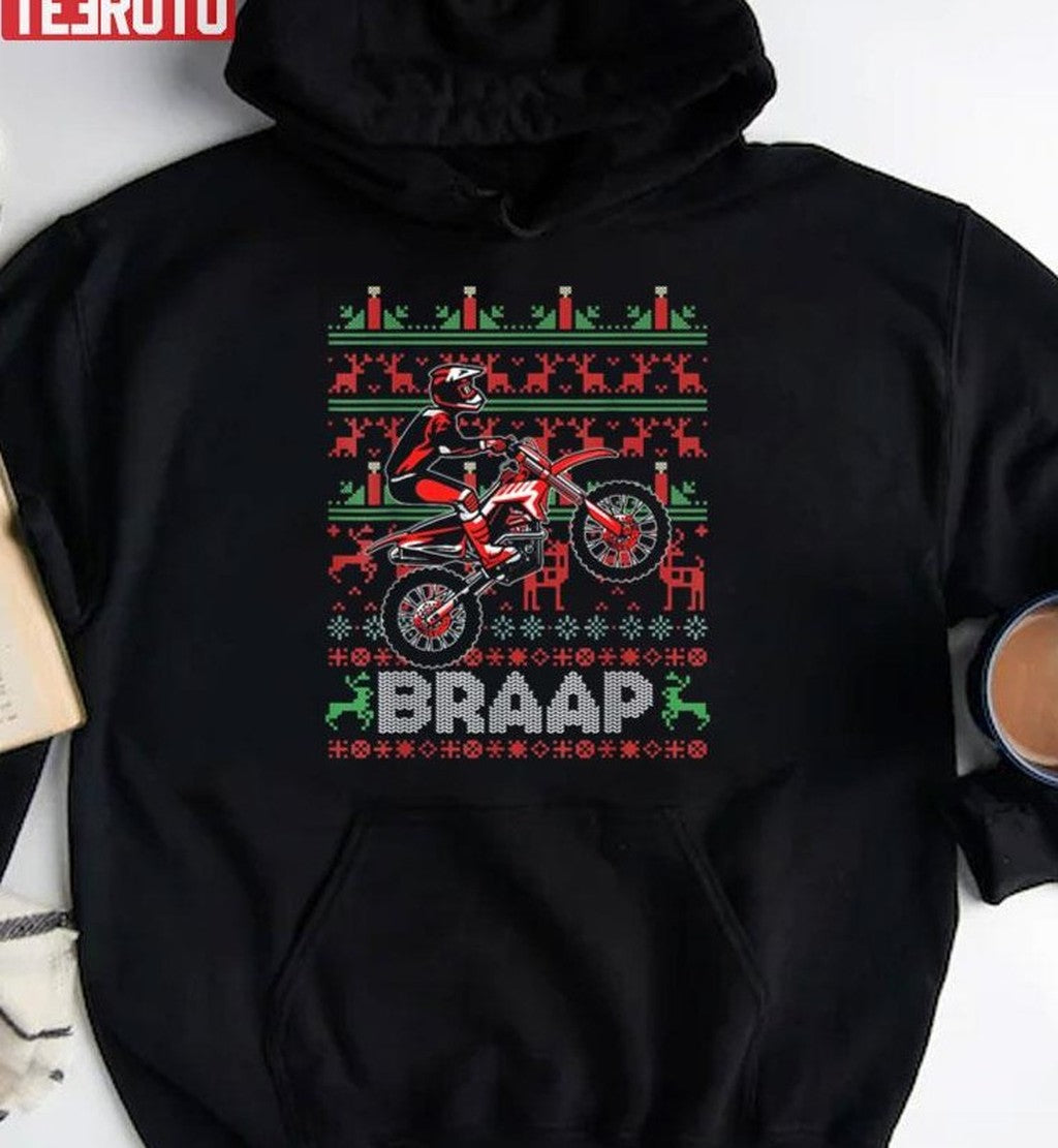 Motorcycle Christmas Unisex Sweatshirt