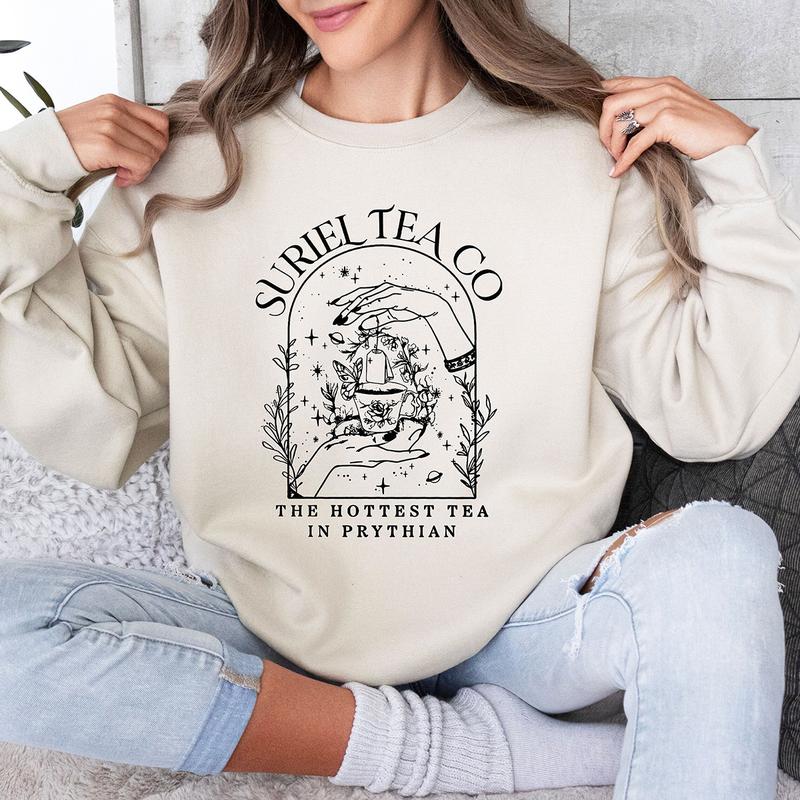 Suriel Tea Co Shirt, Acotar Sweatshirt, A Court Of Thorns And Roses Shirt, The Night Court Gift, Bookish Shirt, Reading Tee, Reader Gifts