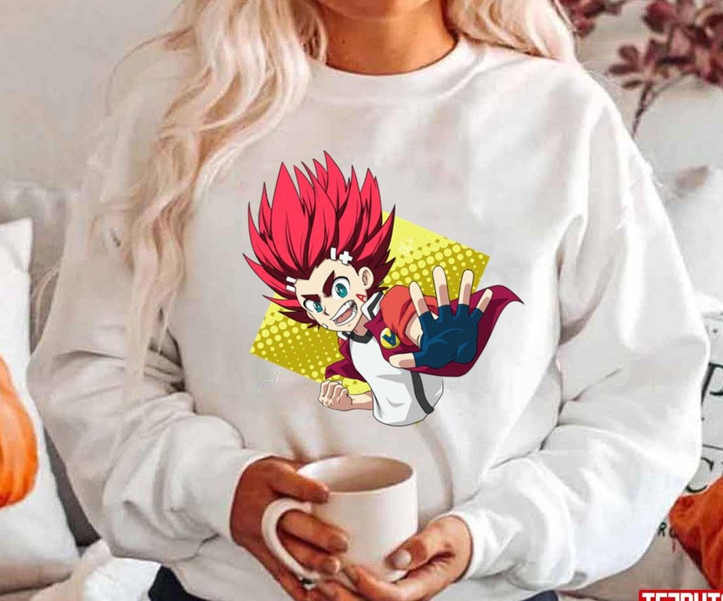 Super Aiger Akabane From Beyblade Burst Turbo Unisex Hoodie