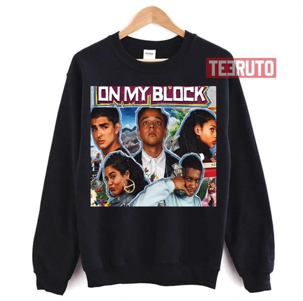 On My Block Collage Design Unisex T-Shirt