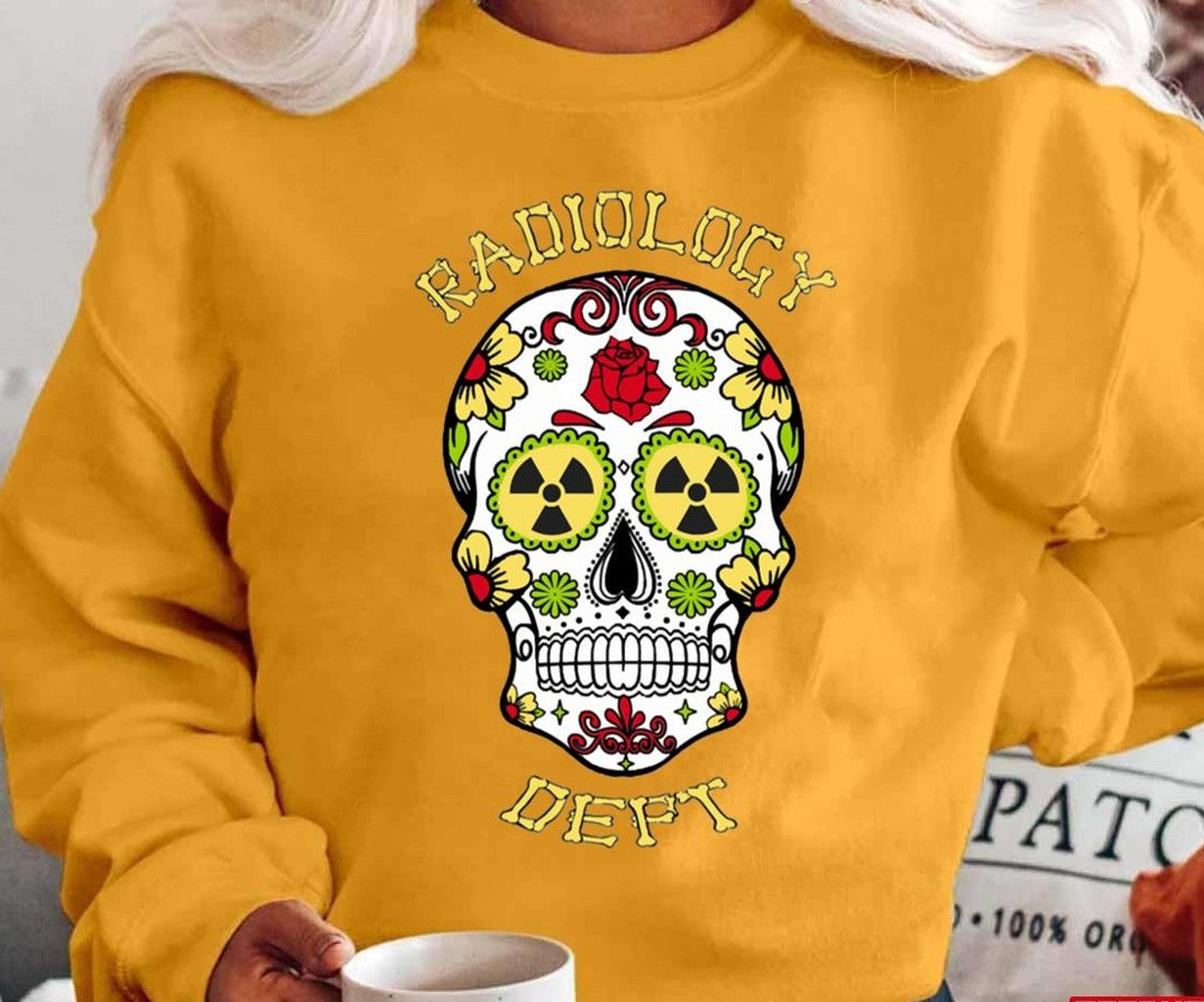 Radiology Dept Sugar Skull Unisex T-Shirt
