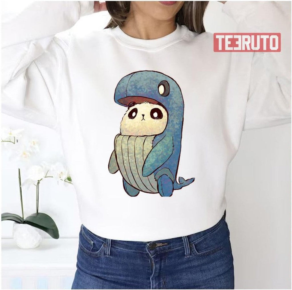 Baleen Panda Cosplay Humpback Whale Unisex Sweatshirt