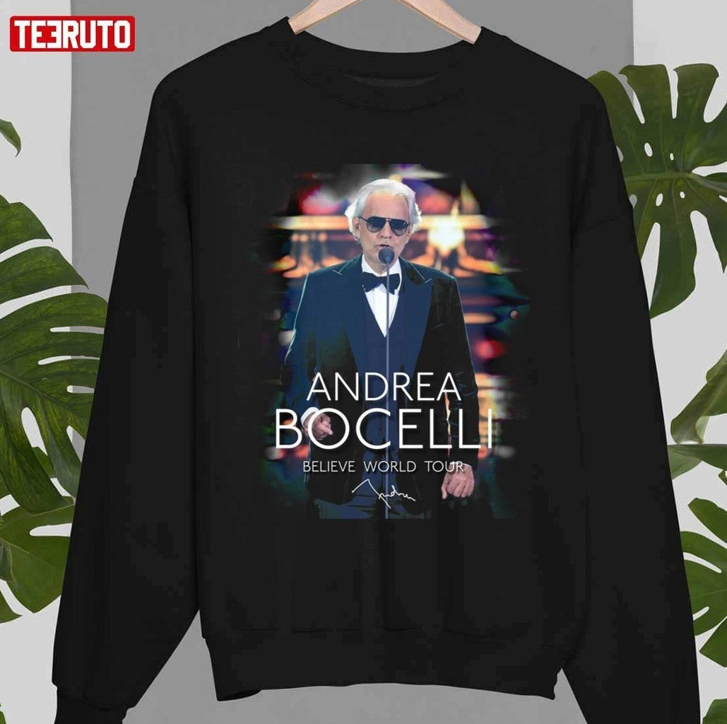 Believe World Tour Andrea Bocelli Unisex T-Shirt