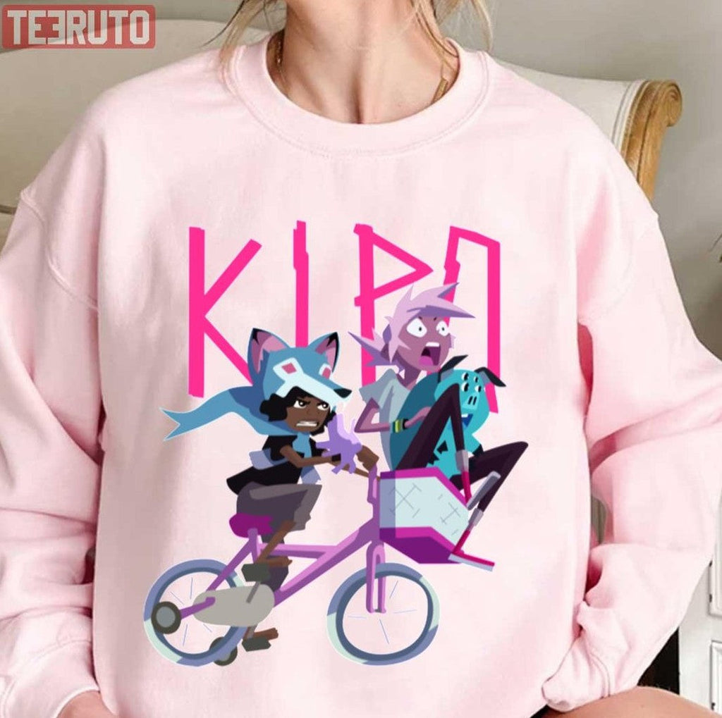 Riding Pink Bike Kipo And The Age Of Wonderbeasts Unisex T-Shirt