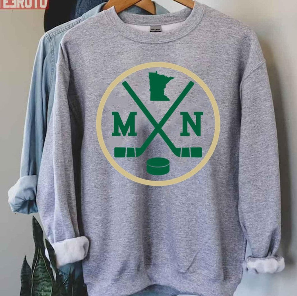 Retro Minnesota Hockey Emblem Vintage MN Unisex T-Shirt