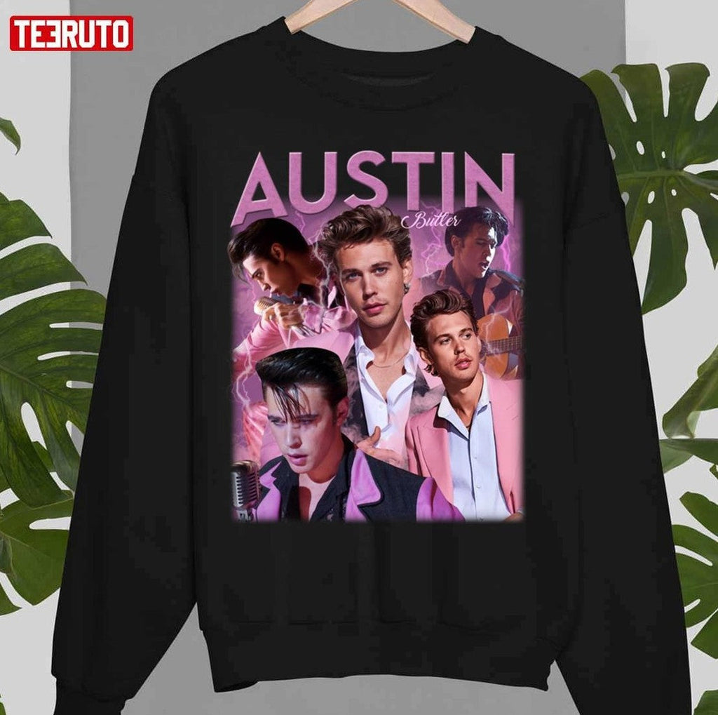Pink Design Austin Butler 90s Portrait Unisex T-Shirt
