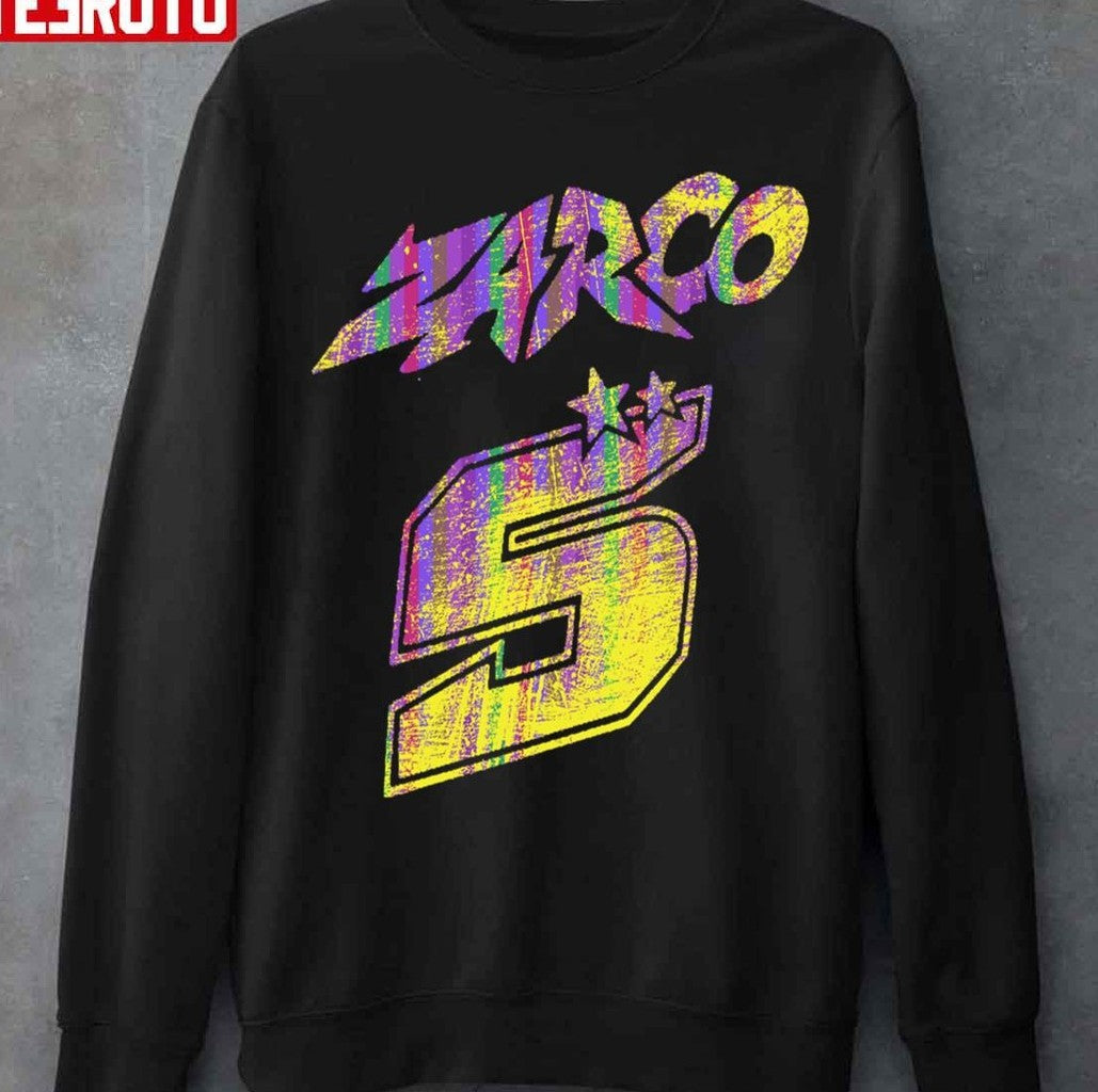 Neon Distressed Design Johann Zarco Unisex Hoodie