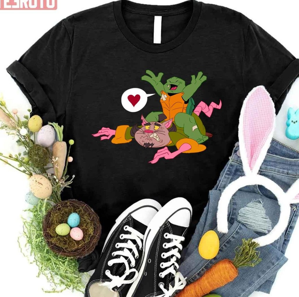 Piggyback Ride Funny Artwork Unisex T-Shirt