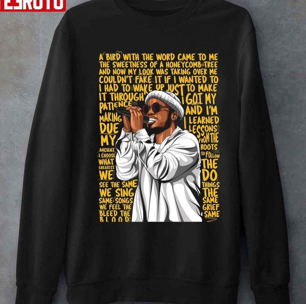 Song Lyrics Anderson Paak Unisex T-Shirt