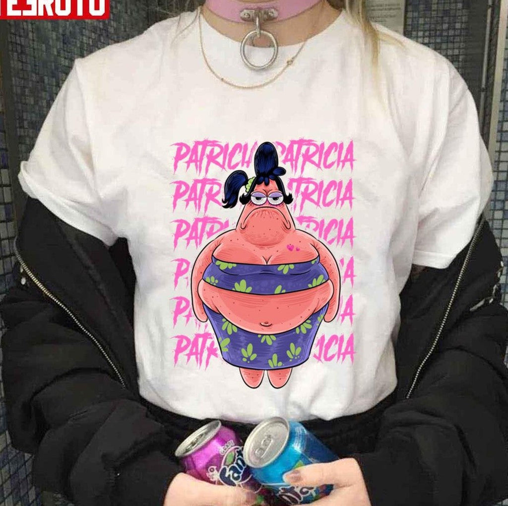 Patricia Spongebob Patrick Funny Art Unisex T-Shirt