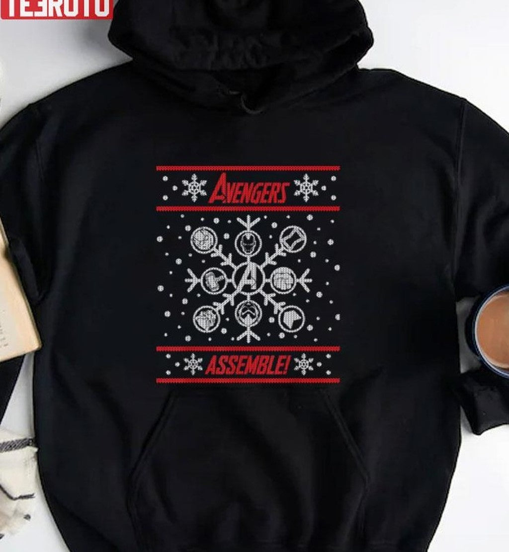 Avengers Assemble Holiday Sweater Ugly Christmas Unisex Sweatshirt