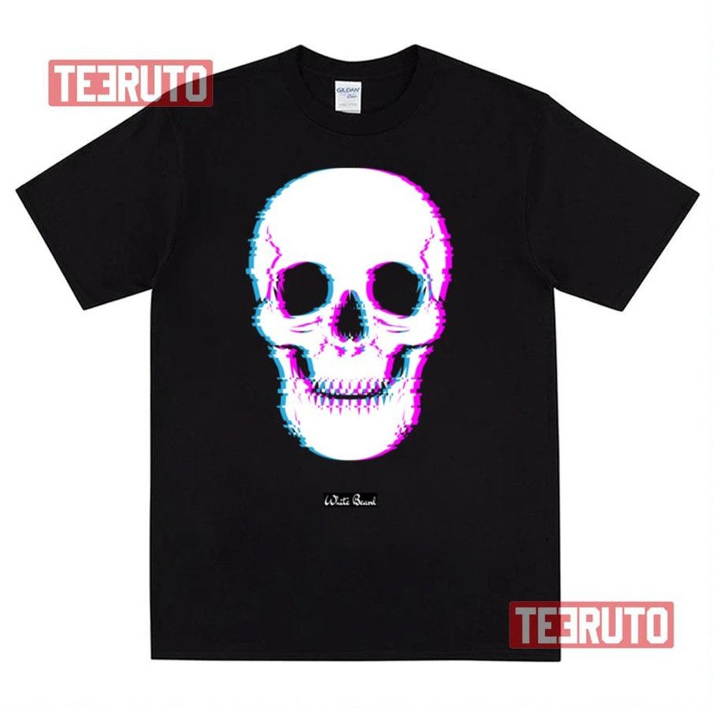 Skull Aesthetic Glitch Art Unisex Sweatshirt