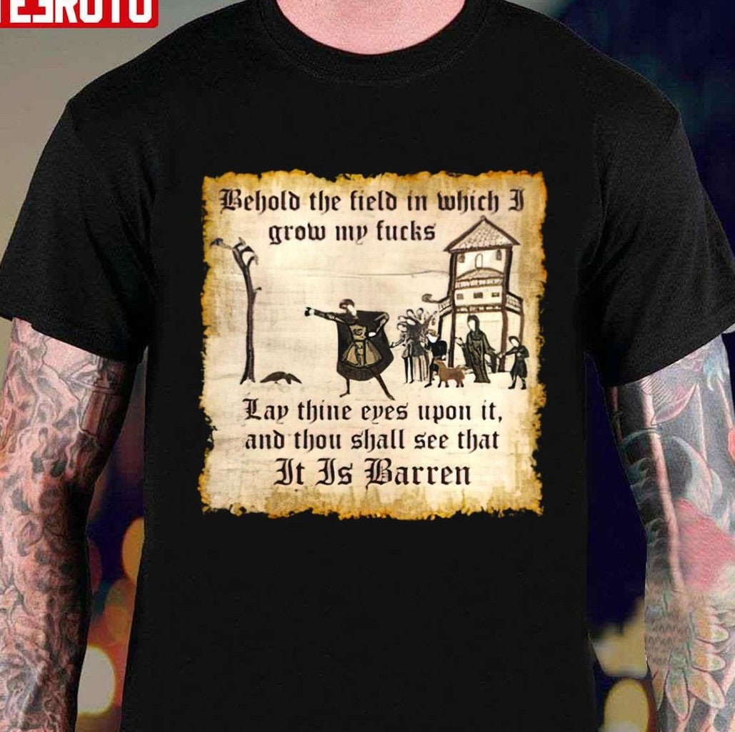 Behold The Field Medieval Dank Meme Unisex Sweatshirt