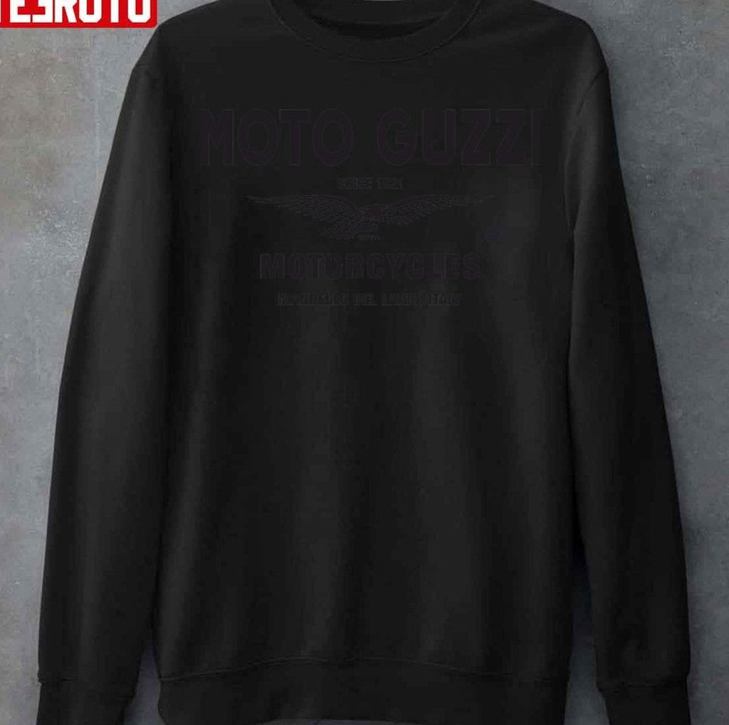 Moto Guzzi Motorcycle Vintage Retro Black Unisex T-Shirt