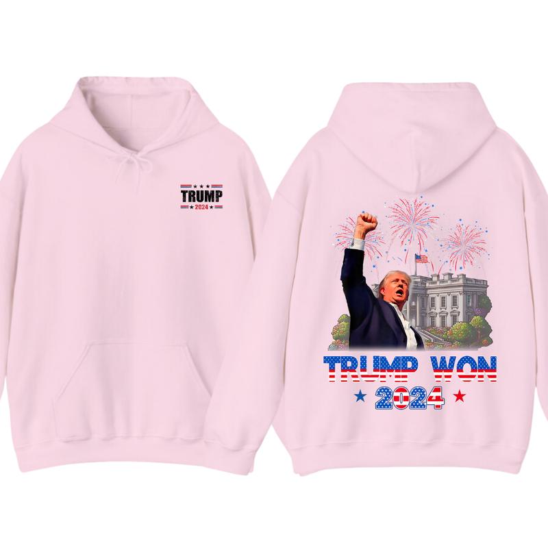 Trummmp Won 2024 Hoodie, t_shirt, President 47th Of White House Donald Trummp unisex