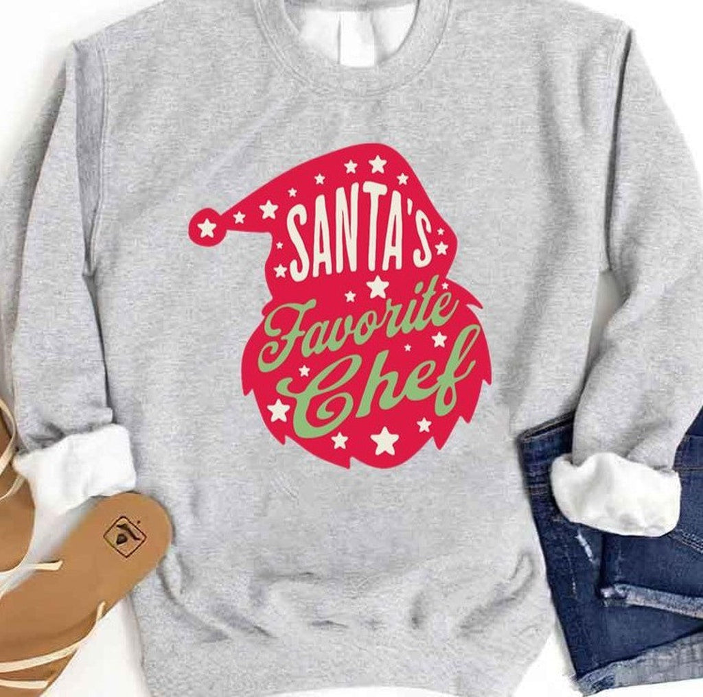 Santa’s Favourite Chef Christmas Present Sweatshirt