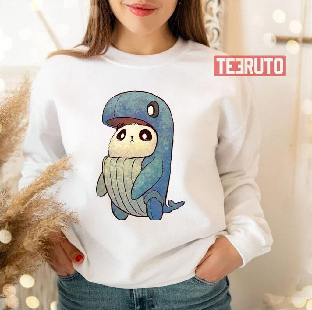 Baleen Panda Cosplay Humpback Whale Unisex Sweatshirt