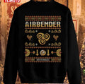 Avatar Airbending Aang Christmas Tenzin Air Nomads Last Airbender Ugly Knitted Pattern Unisex Sweatshirt