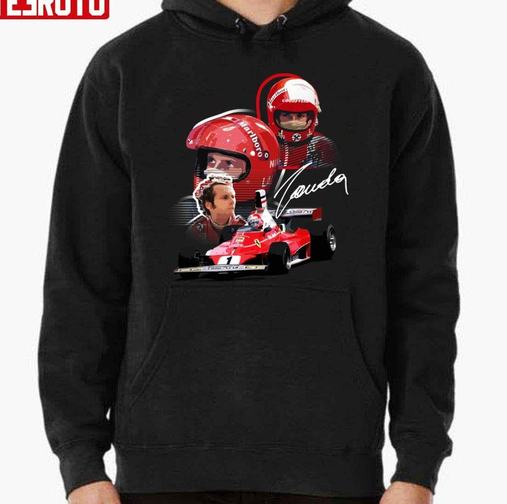 Signature Design Of Niki Lauda Ferrari Racing F1 Unisex Hoodie