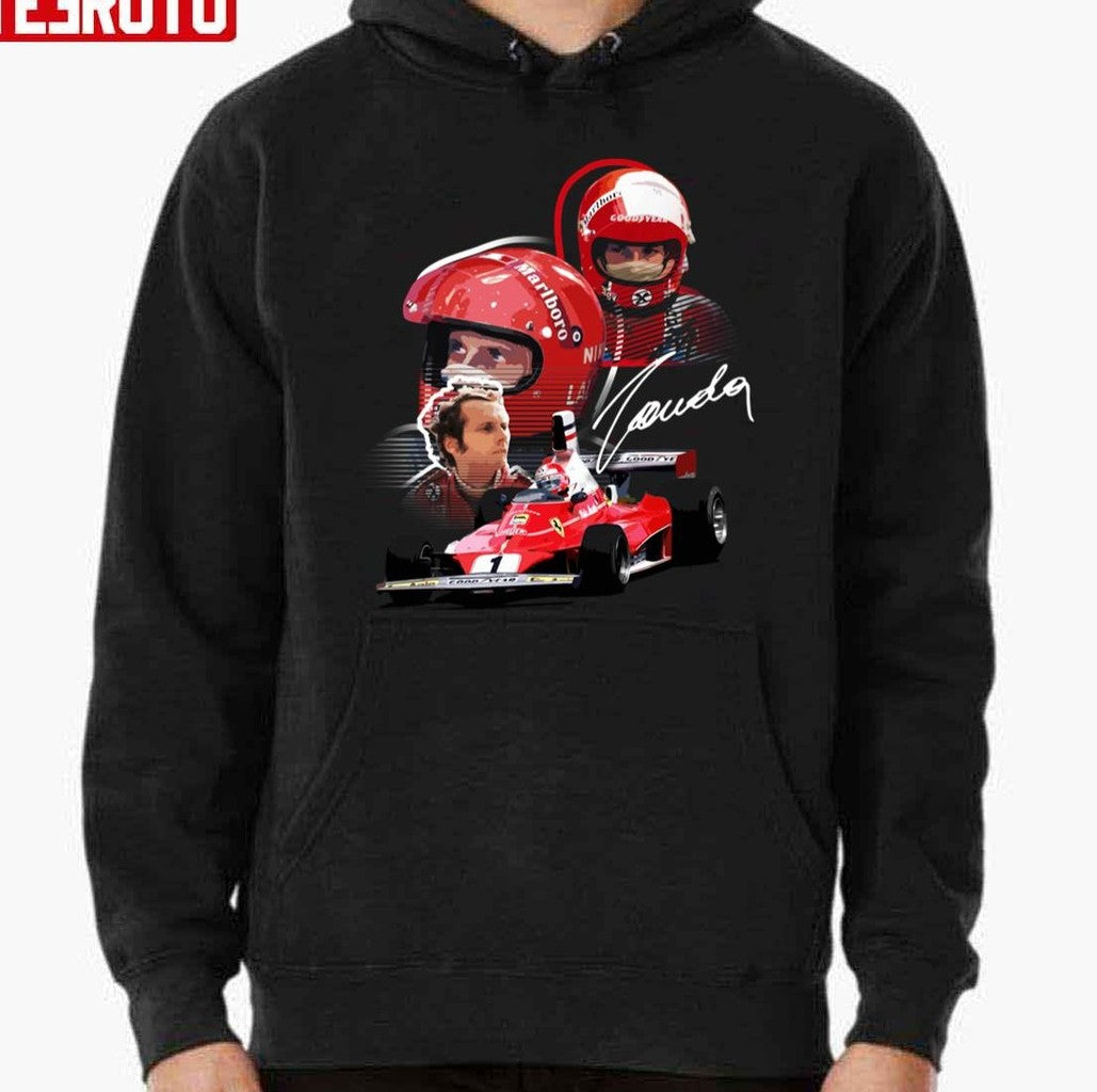 Signature Design Of Niki Lauda Ferrari Racing F1 Unisex Hoodie