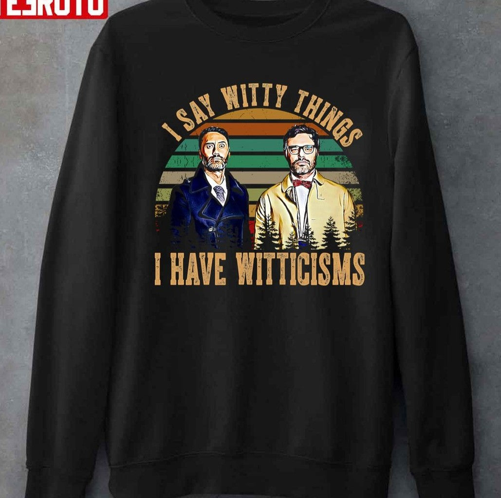 Retro I Say Witty Things The Flight Of The Conchords Art Unisex T-Shirt
