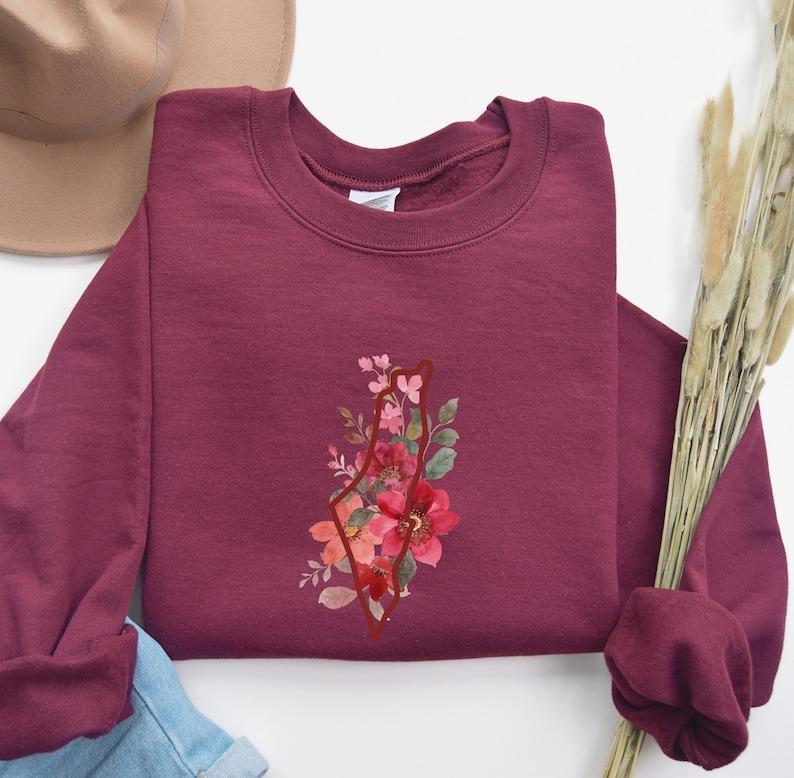 Palestine Sweatshirt, Free Palestine Sweater, Stand With Palestine Sweatshirt