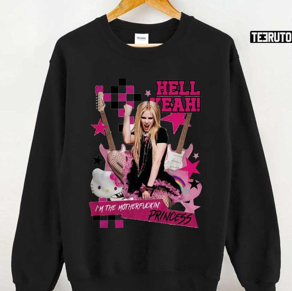 Avril Lavigne × Girlfriend I'm The Motherfuckin' Princess Pink Rocker Unisex T-Shirt