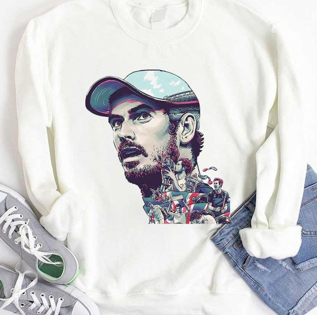 The Champion Legend Andy Murray Digital Art Unisex T-shirt