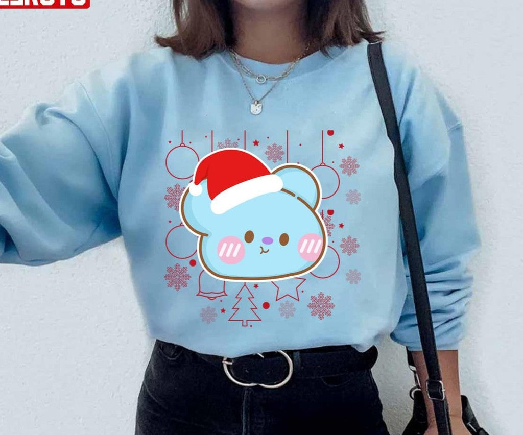 Baby Bt21 Bts Santa Koya Rm Namjoon Lovers Merry Christmas Unisex Hoodie