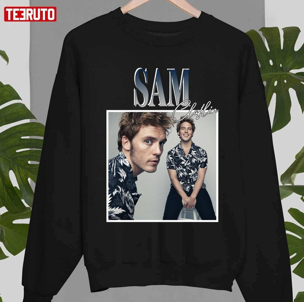 Sam Claflin Retro Unisex T-shirt