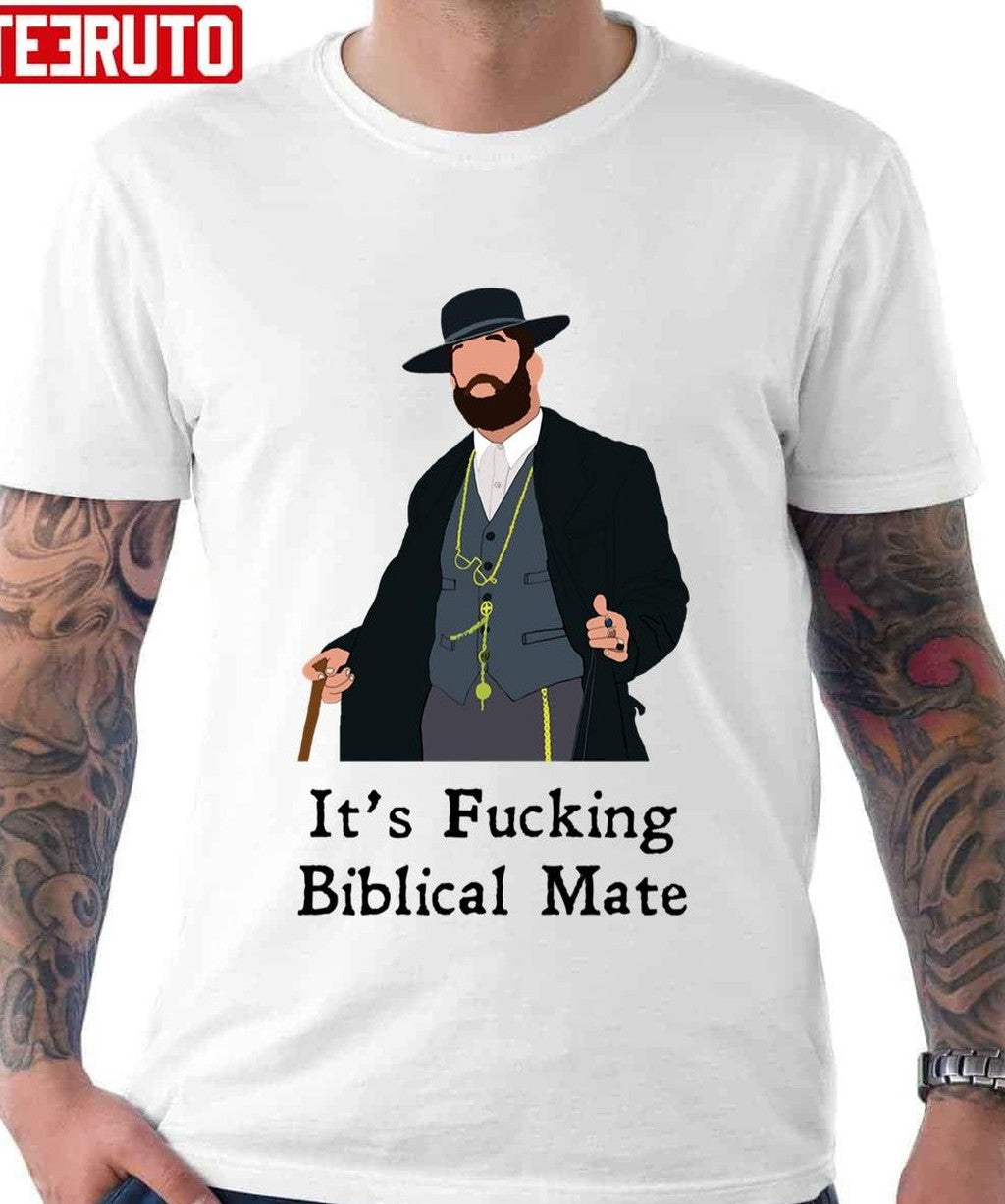 Biblical Black It's Fucking Biblical Mate Peaky Blinders Unisex Hoodie