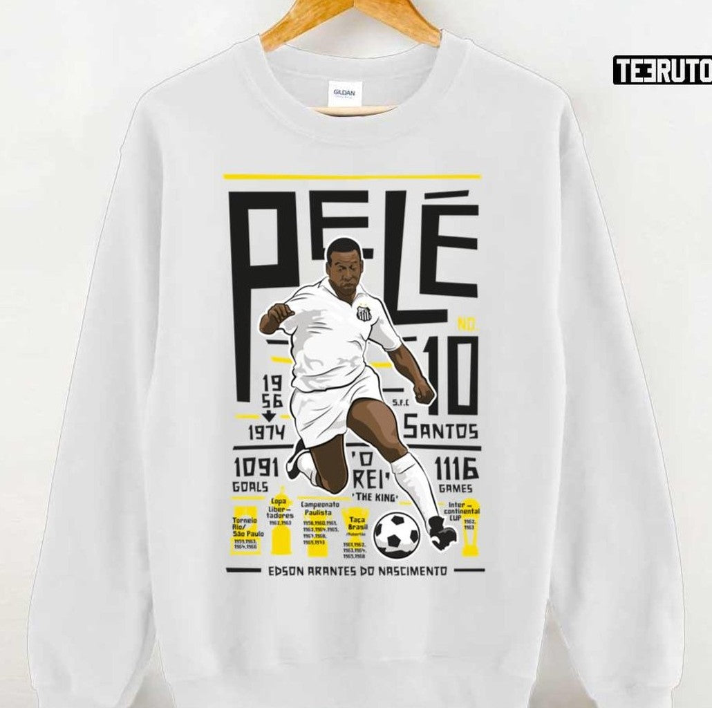 Pelé Santos Fc The Football Legend Unisex Sweatshirt