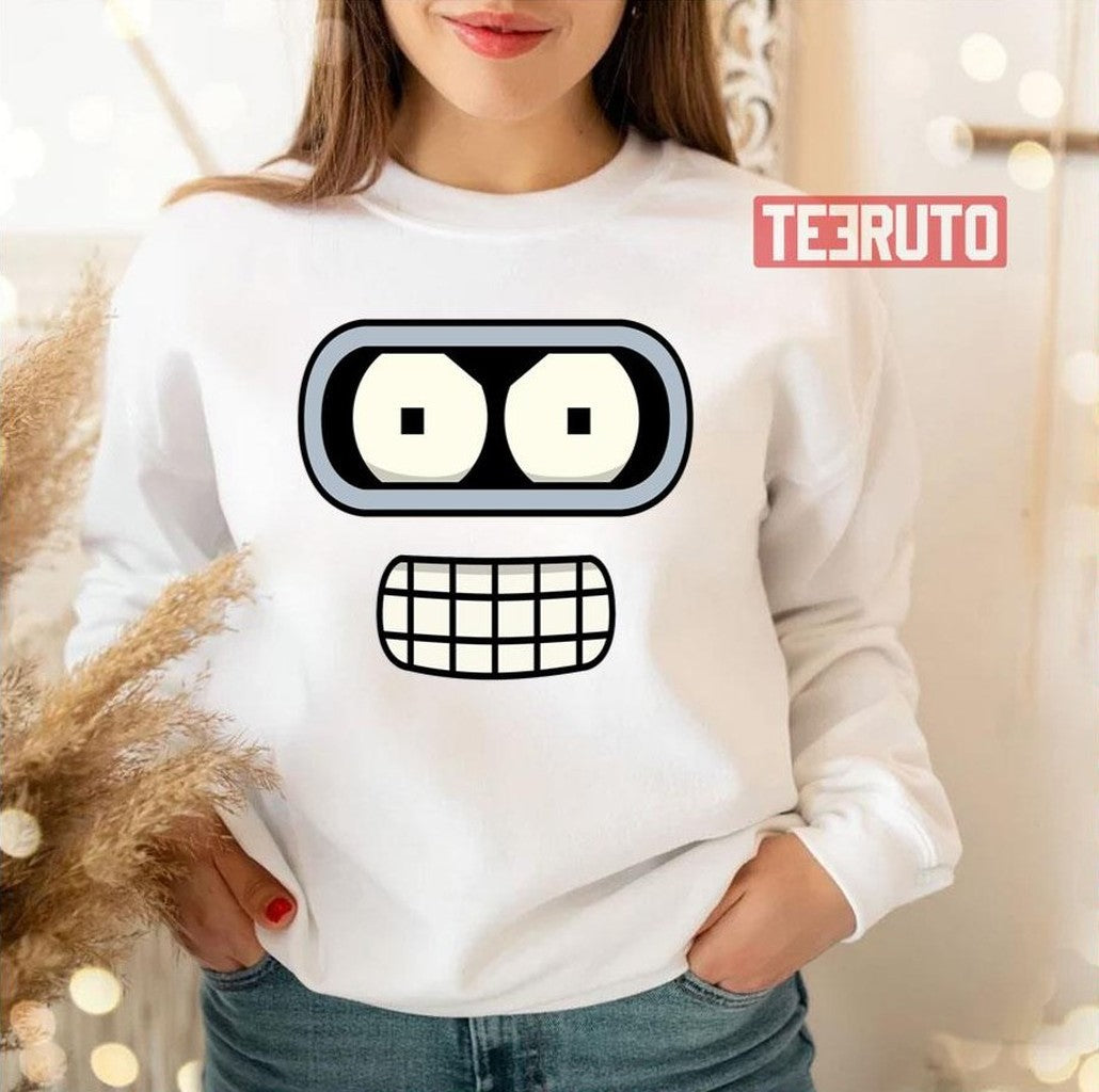 Bender's Face The Futurama Art Unisex Sweatshirt