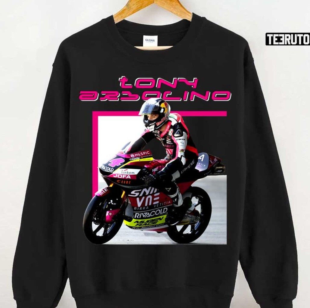 Moto3 Champion Pro Tony Antonio Arbolino Number 14 Fan Unisex Sweatshirt