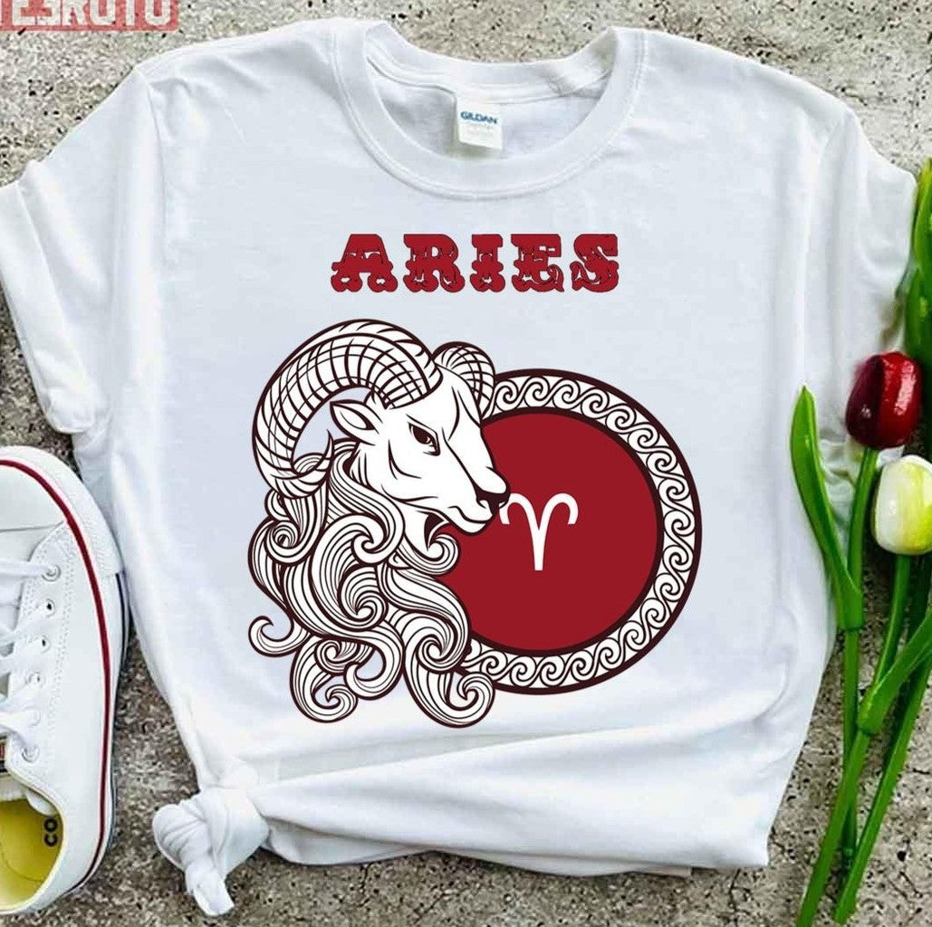 Aries March 21st To April 19th Zodiac Sign Unisex T-Shirt