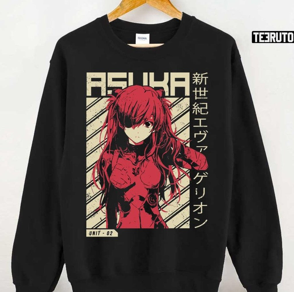 Asuka Langley Graphic Neon Genesis Evangelion Unisex Hoodie