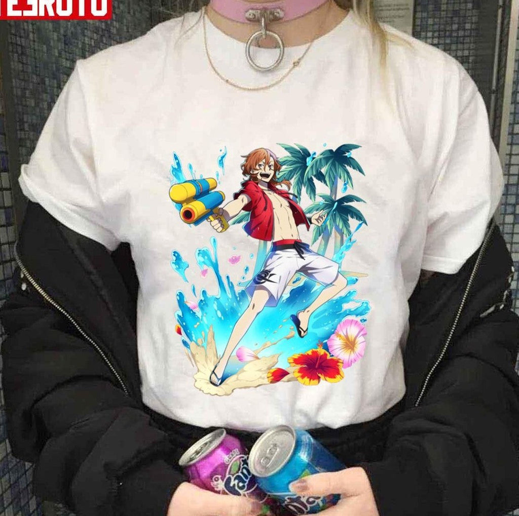 Playing Water Gun Chuuya Chuya Nakahara Bungou Stray Dogs Unisex T-Shirt