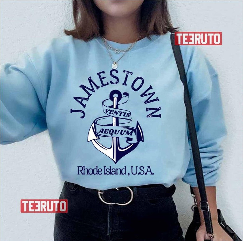 Retro Anchor Jamestown Rhode Island Us Navy Unisex T-Shirt