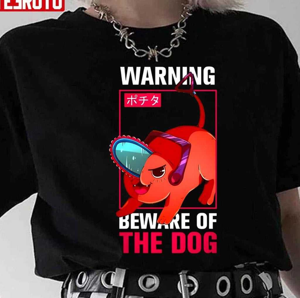 Pochita Beware Of The Dog Unisex Hoodie