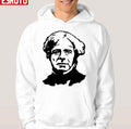 Black And White Portrait Michael Faraday Stencil Unisex Hoodie